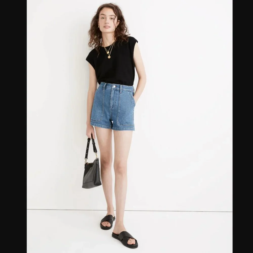 Madewell Perfect Vintage Fatigue Jean Short - Picture 2 of 3